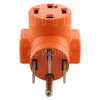 Ac Works 14-50P 50 Amp 4-Prong Plug to 14-30R 4-Prong Dryer Outlet AD14501430